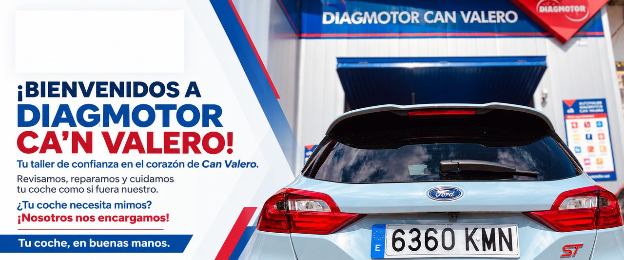 Bienvenidos a DIAGMOTOR Can Valero. Tu taller de confianza: revisamos, reparamos y cuidamos tu coche como si fuera nuestro.